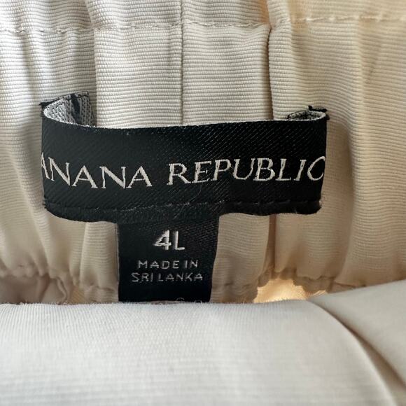 Banana Republic Wide-Leg Paperbag Pant Long Cream - Picture 7 of 8